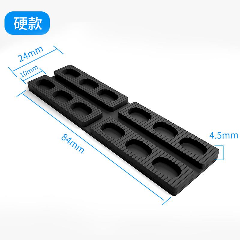 玻璃垫块合玻玻璃压紧块URR断桥塑料铝金门窗固定安装璃垫夹片托