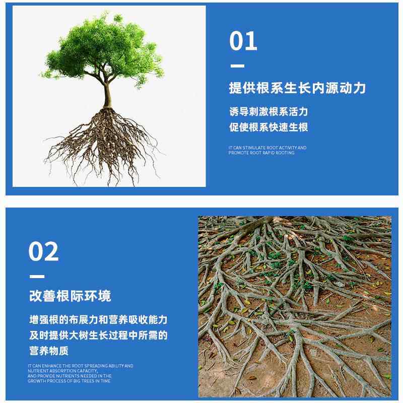 树木栽营养液大树WKK移植灌根活物力素果树苗移木壮苗剂用植通生