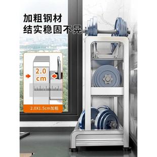 304不锈钢厨房置物架碗碟碗盘沥水架多功能放碗架碗筷收纳盒碗柜
