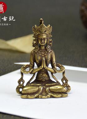 纯铜佛像神像小佛像随身佛像寸佛观音度母像古法精铸纯铜复古铜器