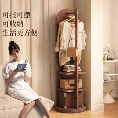 全镜落地体镜ERU家用卧室可旋大转移动身穿衣镜挂衣帽架一式试衣