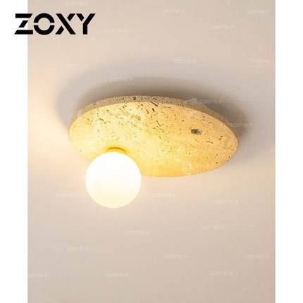 oxy佐夕 宿中古黄洞z石餐厅吸XD-0-11顶灯复古侘寂风民过卧道玄关