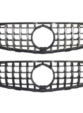 适用于15-19奔驰GLC X253中网改装GLC200 260竖条GT格栅AMG中网