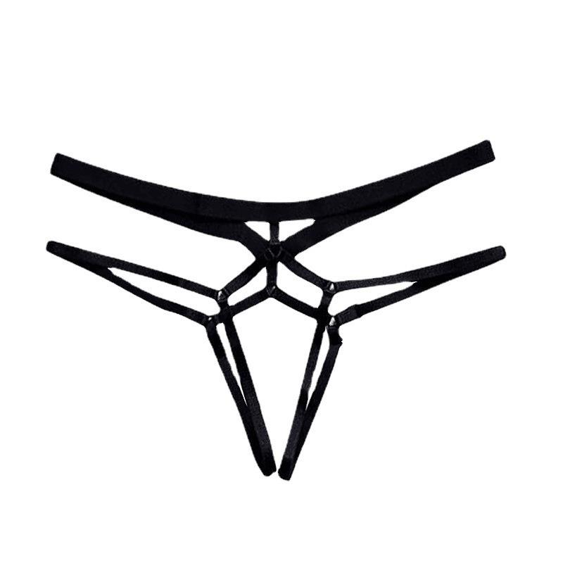 women panties open crotch thongs sexy hollow briefs