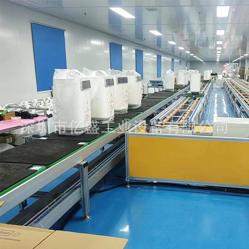 免费设计投屏显示器左右循环测试老化线液晶电视倍速链组装线