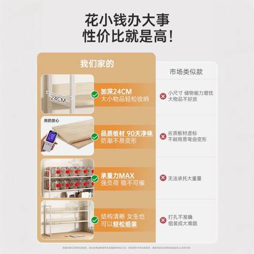 桌面书架收纳架小型多层分层整理隔板家用书桌简易书柜桌上置物架