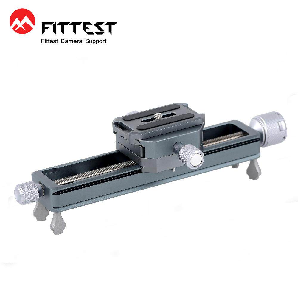 FITTEST众杰MR-180II微距云台导轨 便携桌面拍摄滑轨微移延时视频