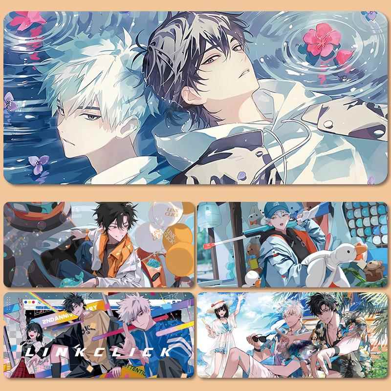 【无二】时光人滑鼠垫超大陆光乔苓动漫二次元桌垫键盘垫定制