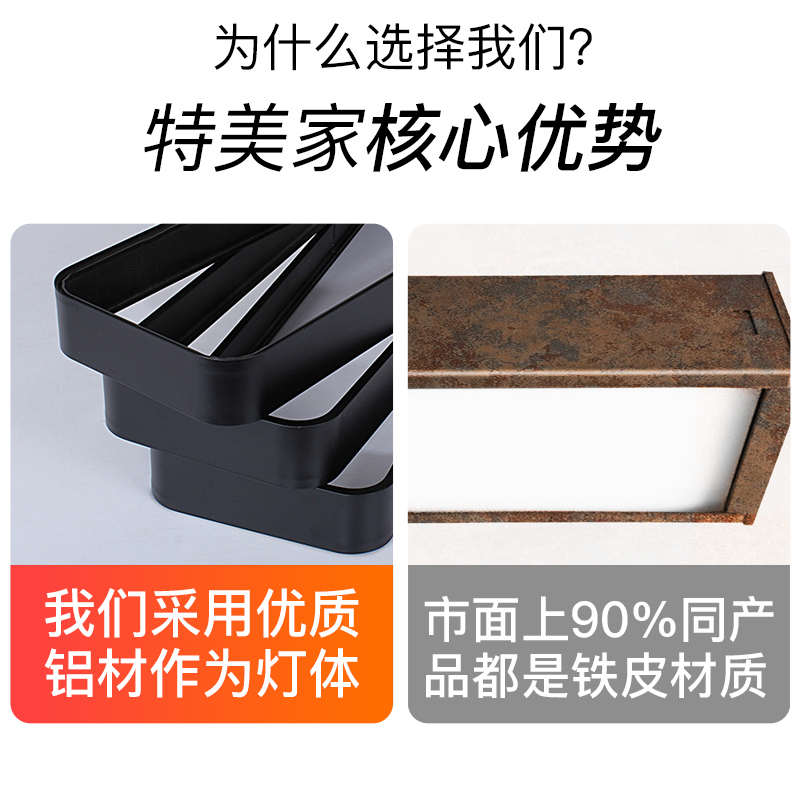 办公室长条吸顶灯led长条形方形教室吊顶灯专用灯平板灯具吊线灯