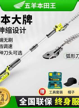 进口智能变速电动高枝修剪机加长杆修剪机大功率苗木伸缩杆绿篱机