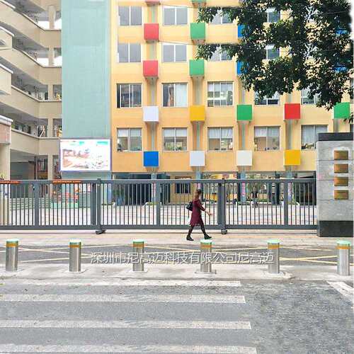 尼高迈全自动升降柱304不锈钢电动升降柱学校景区公园升降柱路障