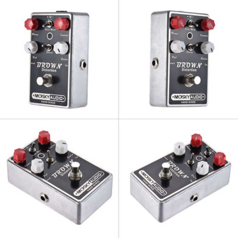 单失真效果器吉他 多风块手工moskyaudiobrown格distortion效果器