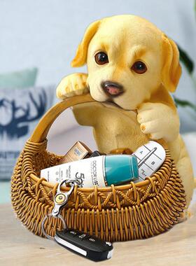 狗狗收纳摆件创意家居装饰品客厅玄关鞋柜放钥匙门口茶几简约家用