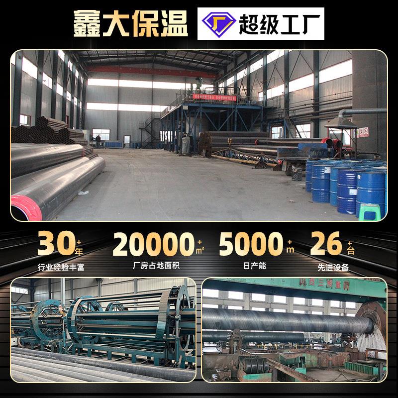 预氨制直埋大聚口径供暖88发泡保温管高密度聚乙烯外护酯式保温管