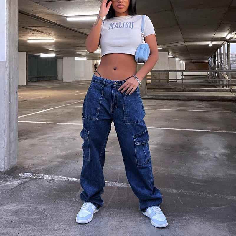waistband jeans multiple high elastic with overalls Womens