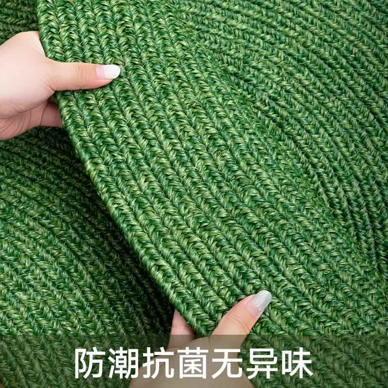 手编形织户外防水圆地天毯露阳工台防潮耐用型庭院垫野素叙-草营