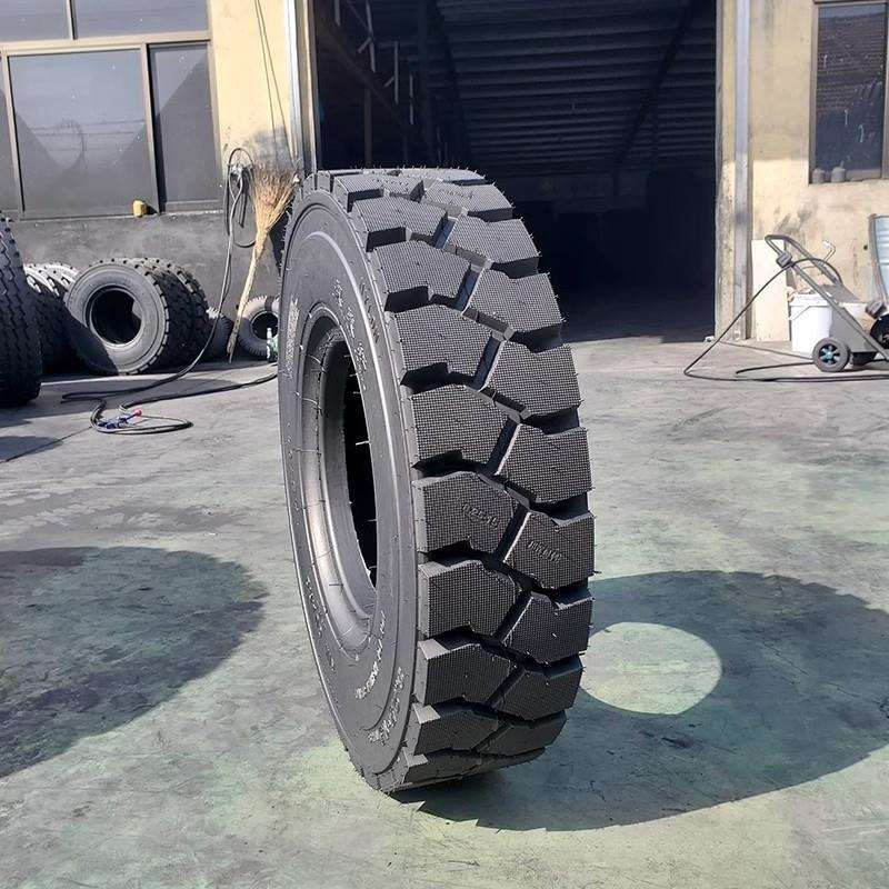 叉车轮胎 825-15叉车充气5前后轮实心加深花纹工业轮胎
