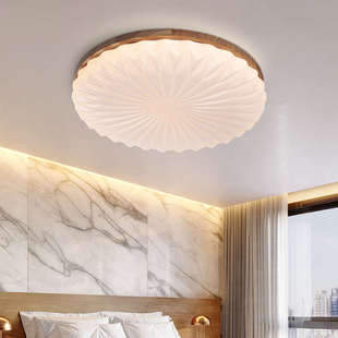 温馨宿田园卧室日式 吸顶灯间现代书房原木纹寂北欧民灯具风简约侘