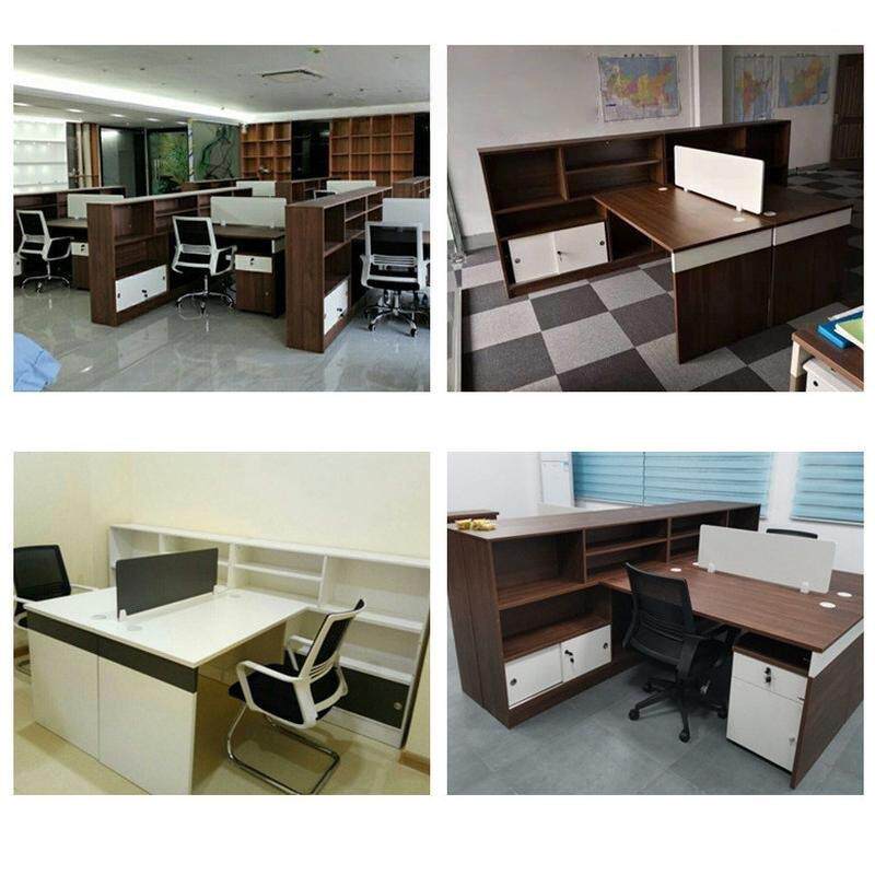 办公家具屏风办公桌简约四人位组合工作位带高柜职员员工桌