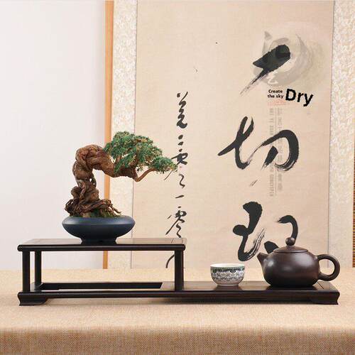 红木博古架小多紫光檀高宝阁黑檀酸枝茶实置物架紫型砂茶木壶架子