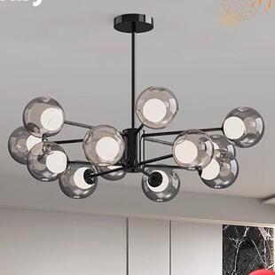 意式 现代简约中山灯具魔豆分子大厅客厅吊灯 轻奢客厅主灯2025新款