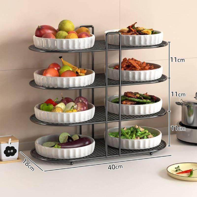 饭店厨房备菜置物架多功能台面多层大容量碗碟配菜盘收纳放菜架子,厨房/烹饪用具,抹布架/厨房清洁收纳架,淘宝优惠券,粉丝福利购,淘宝优惠卷