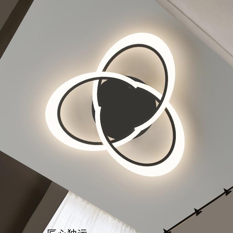 客厅吸顶灯现代简约意式极简创意圆环形灯具大气卧室主灯