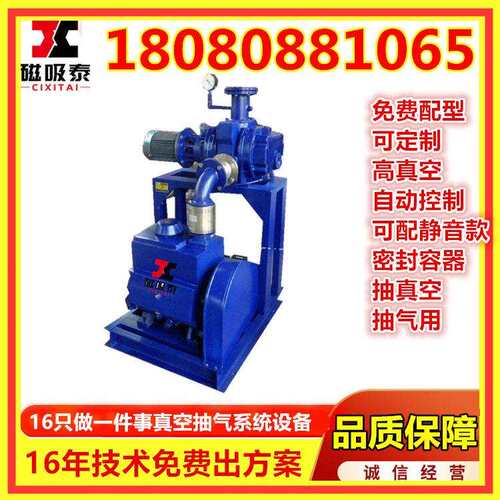 JZJX300-42真空机组ZJP300+70罗茨旋片式真空泵机组2x30A真空抽气