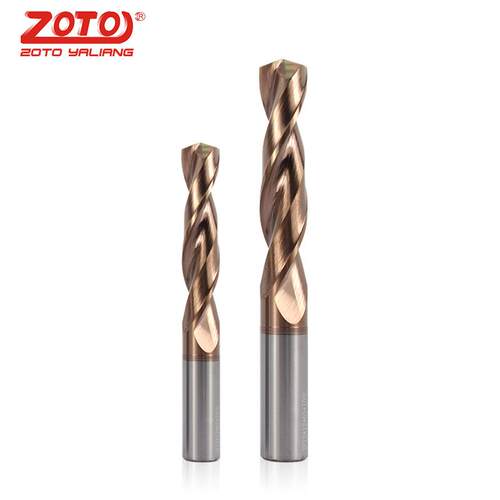 zoto 55度整体合金钻咀1-16mm淬火钢不锈钢打孔钨钢涂层麻花钻头