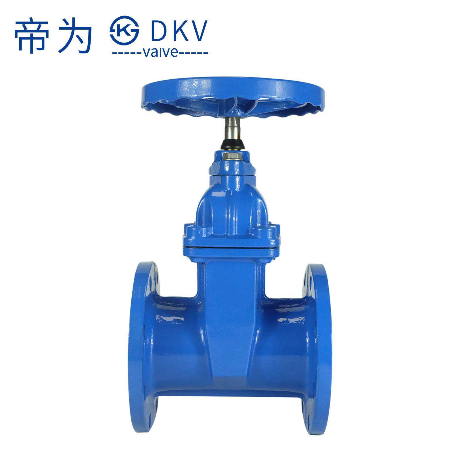 帝为DKVZ45X-16Q球墨铸铁暗杆法兰软密封闸阀管道弹性手动闸阀