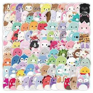 100pcs Kawaii Aesthetic Cut Stickers Cartoon Animal