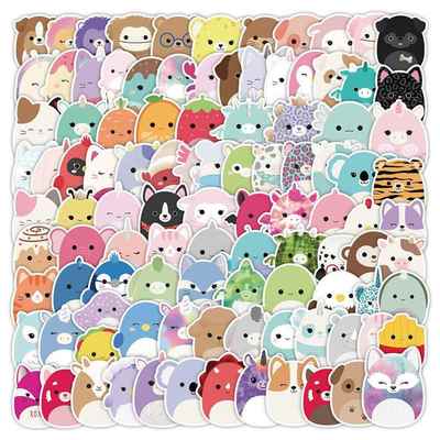 10/30/50/100pcs Kawaii Animal Cartoon Stickers Aesthetic Cut