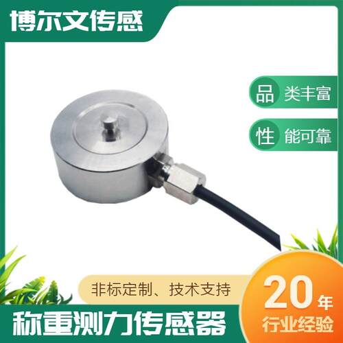BW204厂家定微型测力压力传感器超小尺寸纽扣式重力感应器