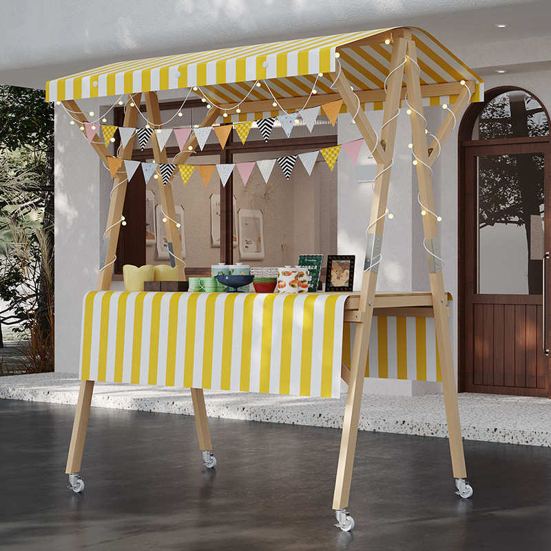 集市摆摊架子展示架移动万向轮市集摊位架夜市摆摊车促销花车专用