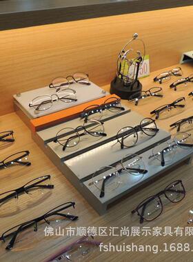 汇尚展厂烤漆眼镜眼柜台不锈钢玻璃镜中柜岛柜陈家列展GD1003示柜