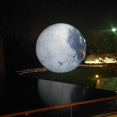 中秋节气模月球仿真月球充气广告展览模型