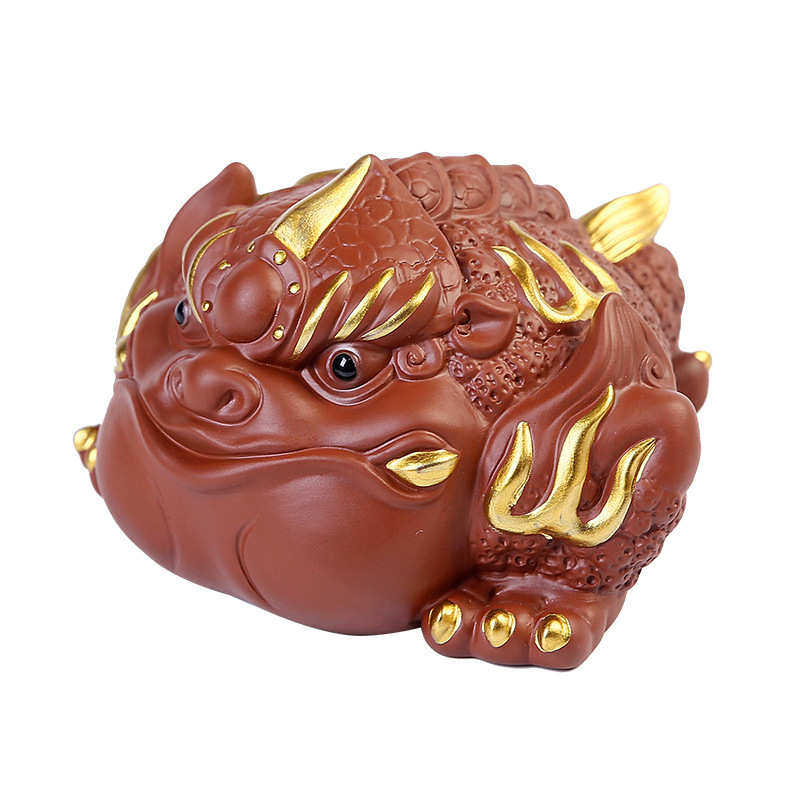 紫砂招财金蟾茶宠摆件精品可养大号茶玩茶桌茶台茶盘装饰茶具配件,餐饮具,茶宠摆件,淘宝优惠券,粉丝福利购,淘宝优惠卷