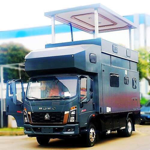 程力国六旅居汽车源头厂家房车汽油或电混合动力额定载客6人