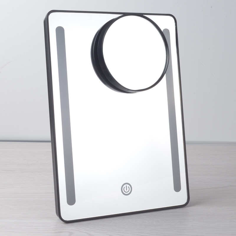 带镜台面发光10x带圆形灯新款led大灯带镜子镜子化妆镜灯梳妆台式