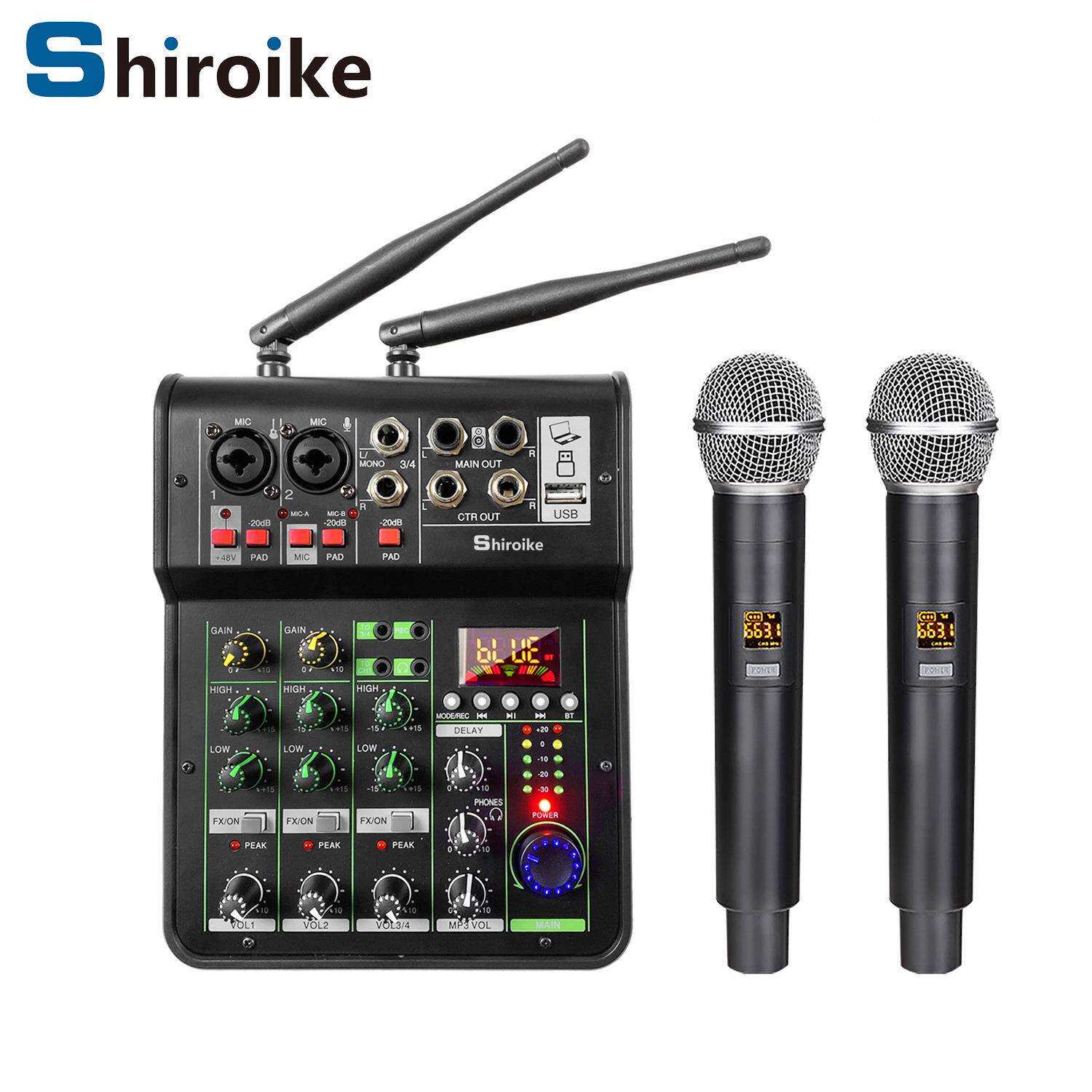 GAX-450 Recordio 家用无线麦调音台功放一体机 小型带功放调音台