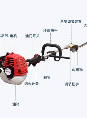 G26LS高枝绿篱机宽带修剪机2冲程大马力汽油树篱修剪机园林绿化带
