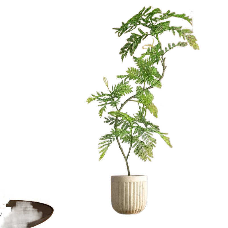 蓝花楹仿真绿植室内盆栽大型仿生植物造景树假花摆设客厅落地摆件