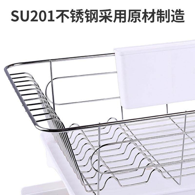 不锈架钢厨房台面碗餐碟沥水架具碗筷收纳家用层沥水单008置物架