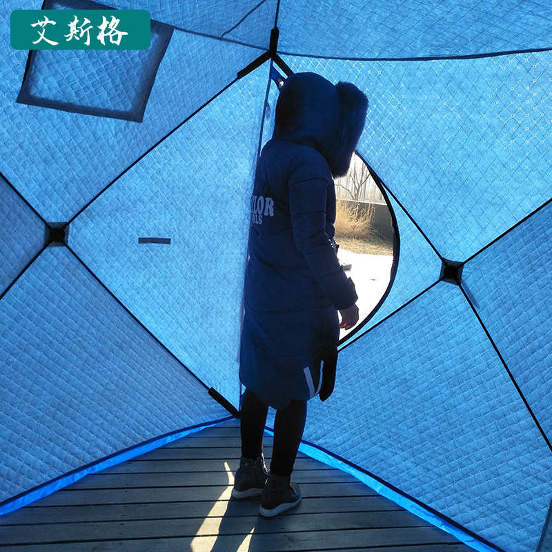 防风保暖登山夜钓防寒帐篷冬季大冰屋野营露营防雪棉帐篷冬钓帐篷