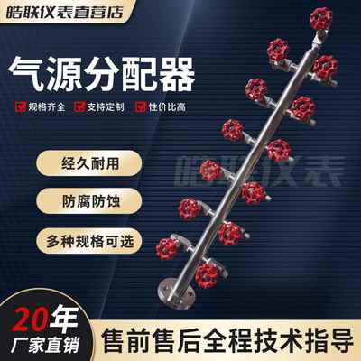 气体气源分配器气路气排分流器气源吹扫装置不锈钢气源分配箱定制