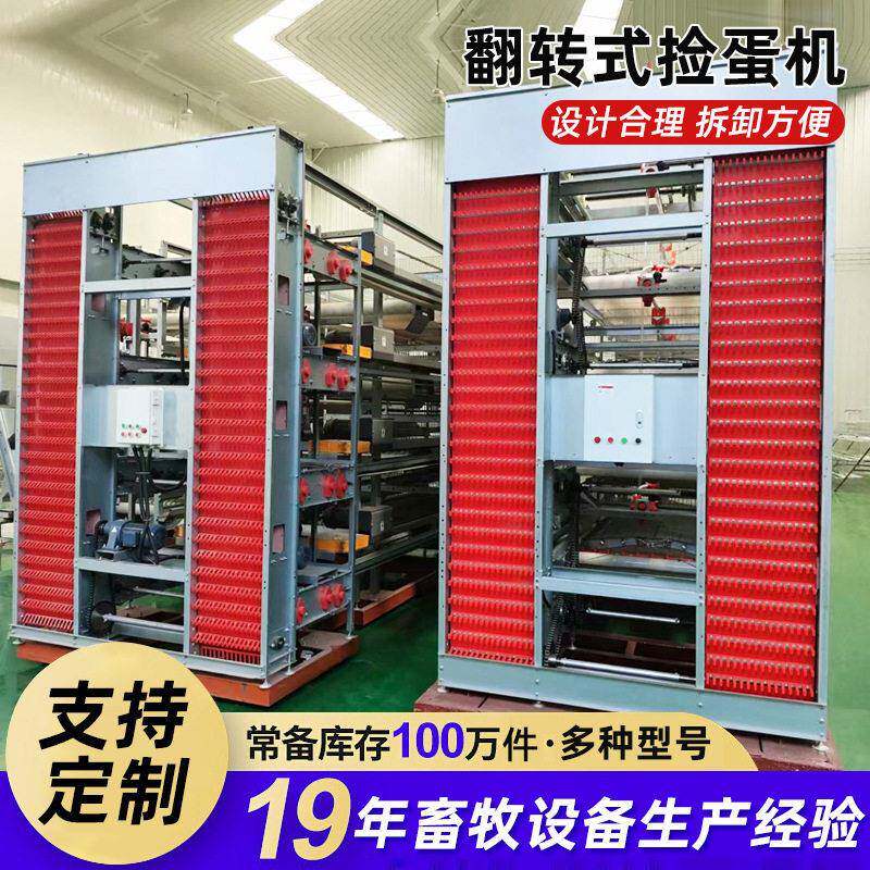 全自动翻转捡蛋机蛋鸡场规模化养殖集蛋设备防跑偏低破蛋率