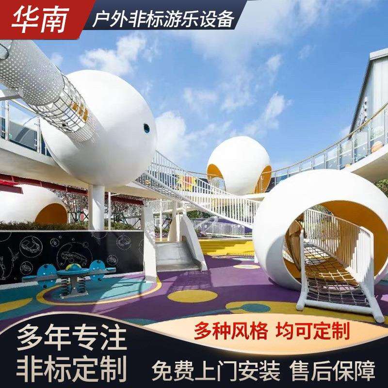 大型户外非标儿童游乐场室外不锈钢滑梯设备厂家景区公园游乐设施