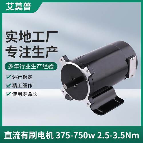 带机脚特殊法兰永磁直流同步电机750W卧式永磁直流有刷电机