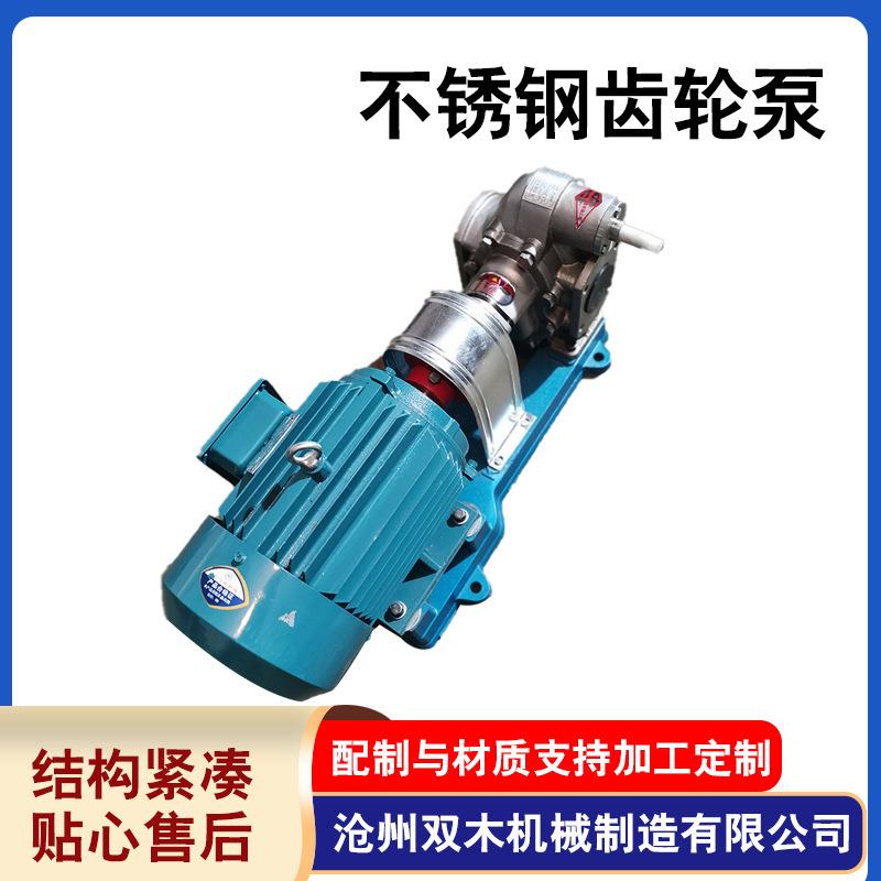 泊头供应不锈钢齿轮泵2CY8/0.36系列不锈钢油泵小型齿轮油泵