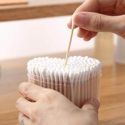 Dual-head disposable cotton swabs, ear cleaning cotton buds,